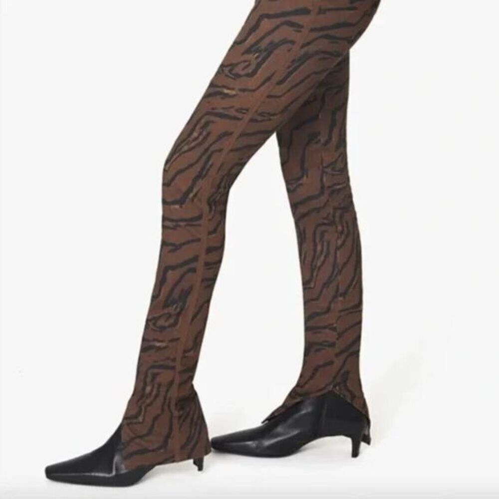 NEW WeWoreWhat Tiger Stripe Piped‎ Stiletto Slit The Icon Jeans, 29 - Picture 2 of 16